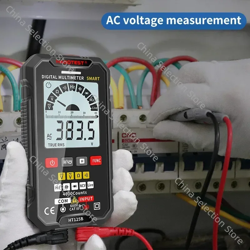 Ultra-thin Large-screen Digital Multimeter HT125A/B Automatic Analog Gear Universal Meter High-precision Cross-border