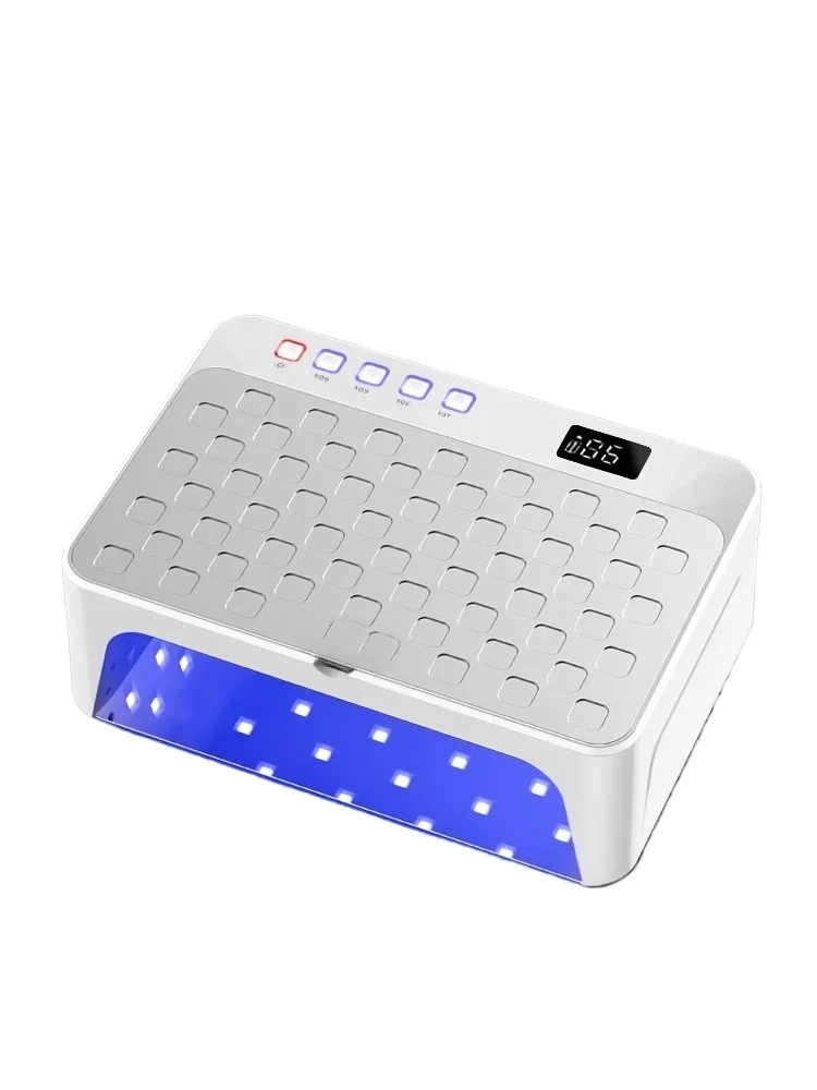 Rechargeable nail lamp High power fast curing UV LED nail dryer, portable black fingernail free gel polishing lamp