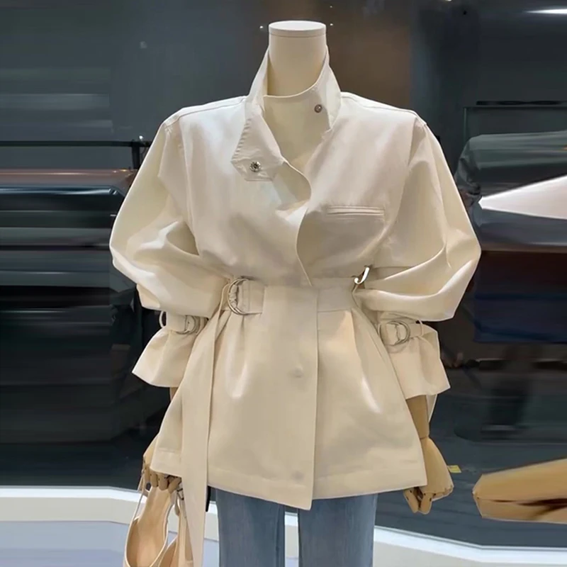 Wczesna Wiosna Nowa Kolekcja Damska Sensacja Uliczna Moda Płaszcz Sezon Wiosna 2025 Dwurzędowy Design Sve Polyes...