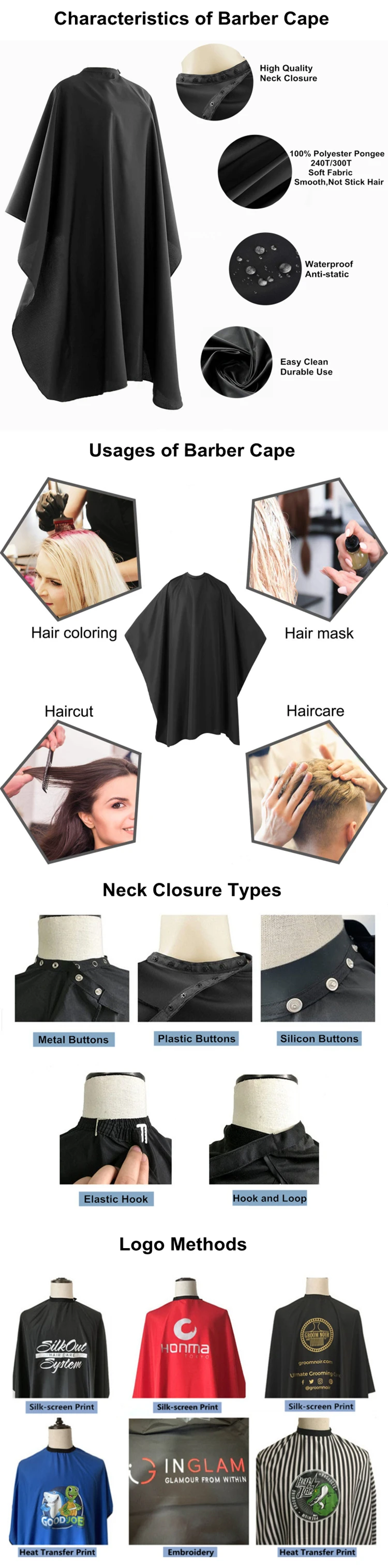 kids Girls Boys  Barber Hairdressing Hair Cutting Cape