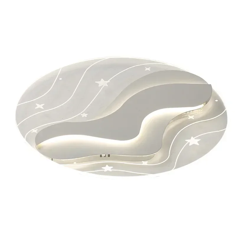 SANDYHA Romantic Warm White Ceiling Light LED Lamp Round Design for Bedroom Living Room with Remote Control Dimming Features