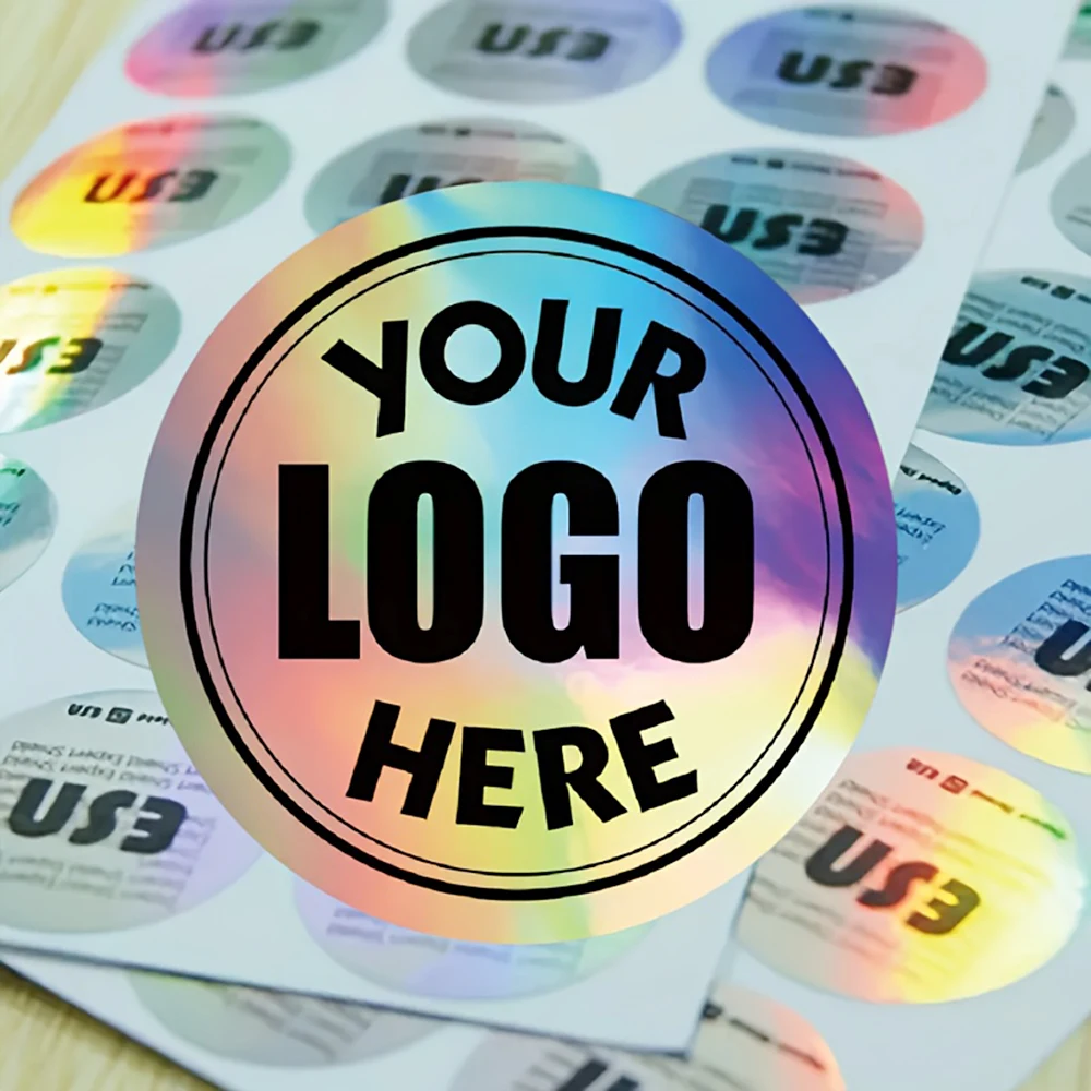Custom Stickers Waterproof Personalized Stickers Round Custom Logo Labels for Wedding Birthday Party,Company Logo Gift Packaging