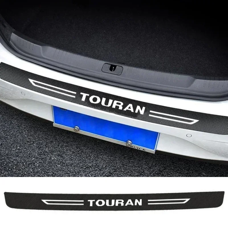 Car Door Sill Protector Plate Rear Trunk Bumper Guard Threshold Sticker for Volkswagen VW Touran Door Pedal Strips