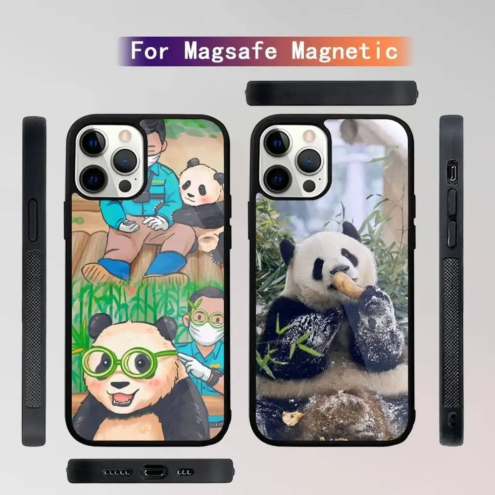 

Fubao panda Phone Case For iPhone 16,15,14,13,12,11,Plus,Pro,Max Mini Magsafe Magnetic Wireless Charging