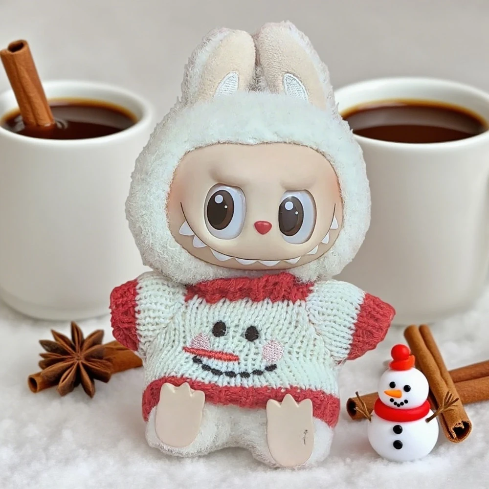 

Аксессуары Labubu, одежда, подходящая для V1 V2 V3, Labubu, рождественский комплект с оленями, Labubu, красная одежда, рождественский модный подарок