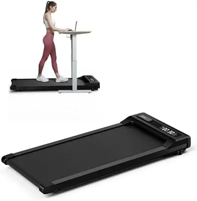 Walking Pad Treadmill Under Desk,Under Desk Treadmill for Office Home Under Desk,265 lbs Capacity Portable Mini Treadmill 2.5HP