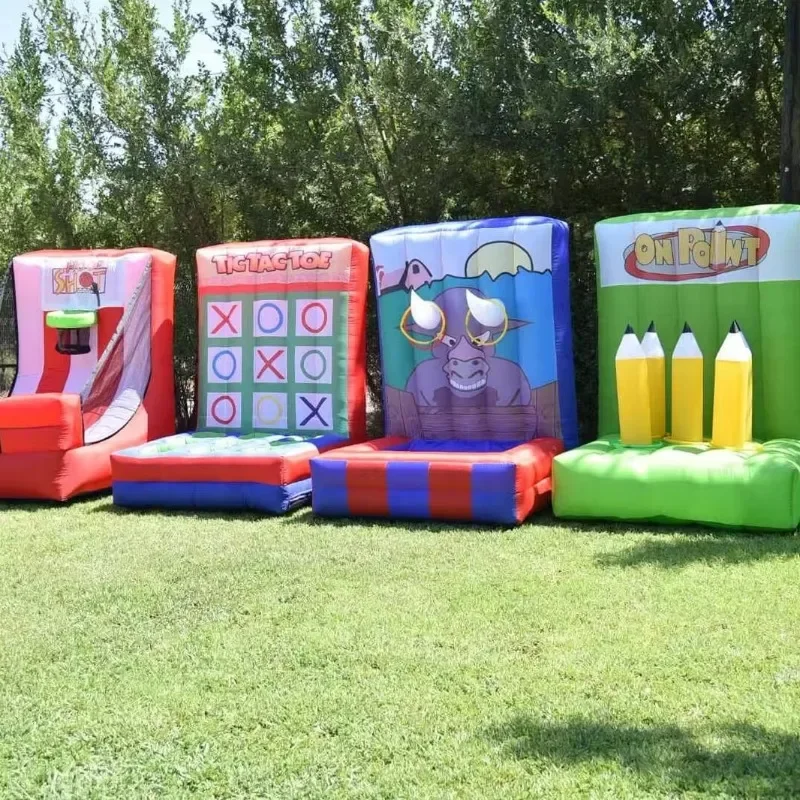 Jeux de carnaval gonflables intéressants, à vendre avec tissu Oxford, matériau léger personnalisé