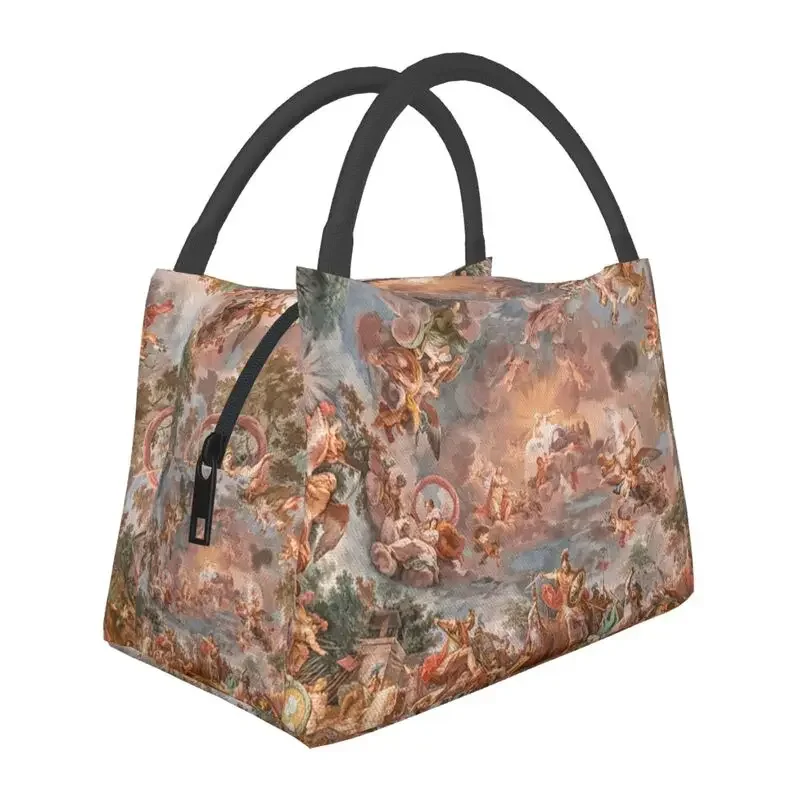 

Baroque Art Painting Insulated Lunch Bag for Women Portable Cooler Thermal Lunch Box Office Picnic Travel