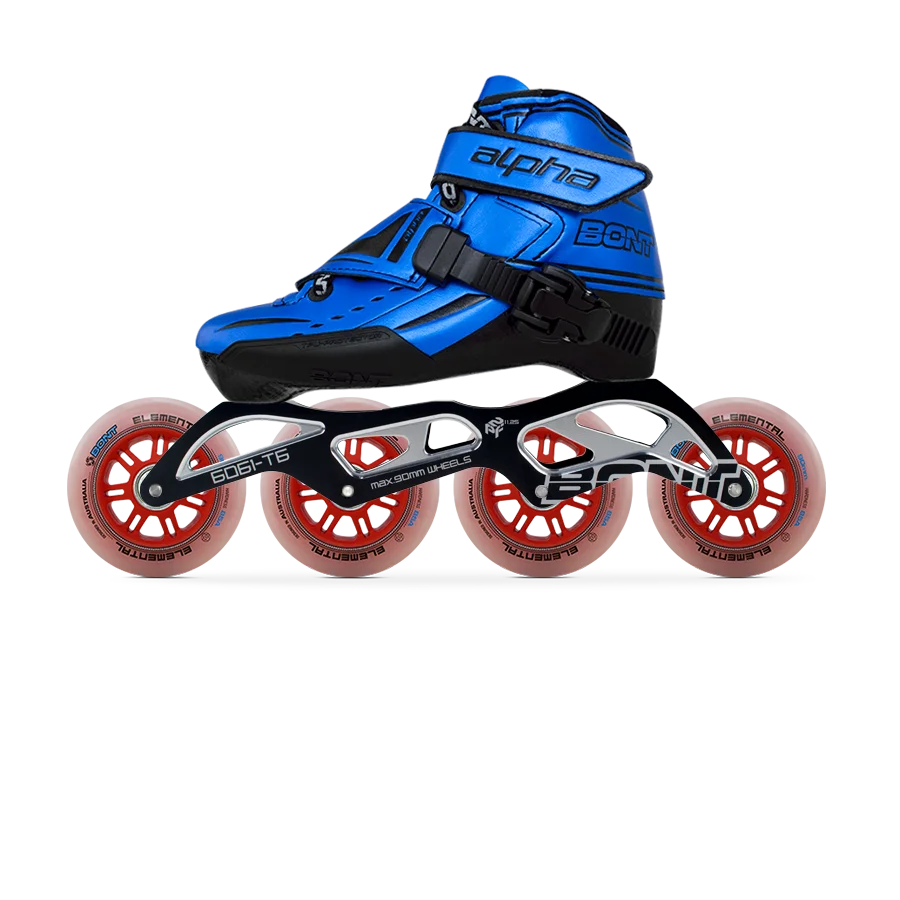 BONT Alpha 2PT 165mm Inline Skate Speed Skate Roller Skate  Package Kids Skate Salom Speed Skate High Cut Carbon skates