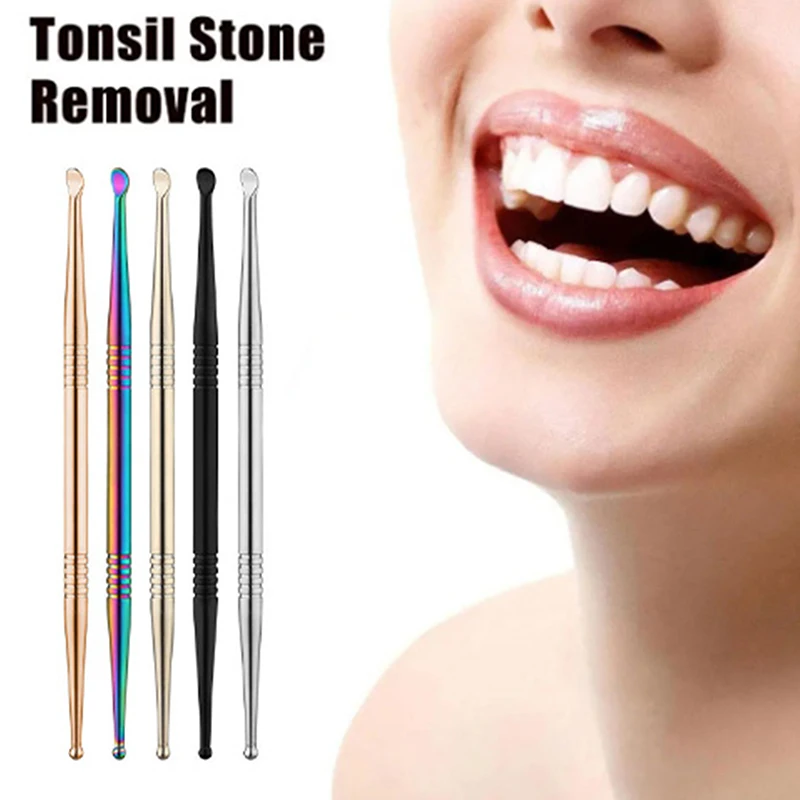 1Pcs Tonsil Stone Removal Ear Wax Remover Tool Stainless Steel Remover Mouth Cleaning Care Tools Remover Health Care