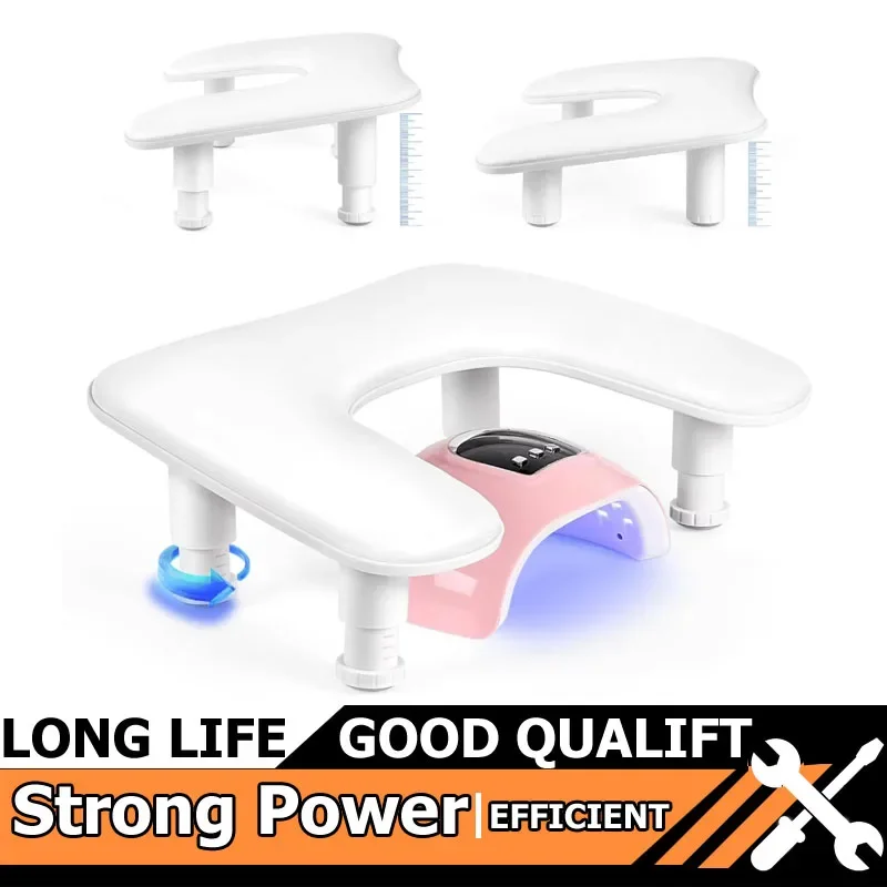 

Подлокотник для ногтей U-образная регулируемая по высоте подушка для рук для маникюра подставка для рук из мягкой микрофибры из искусственной кожи для инструментов для маникюрного салона