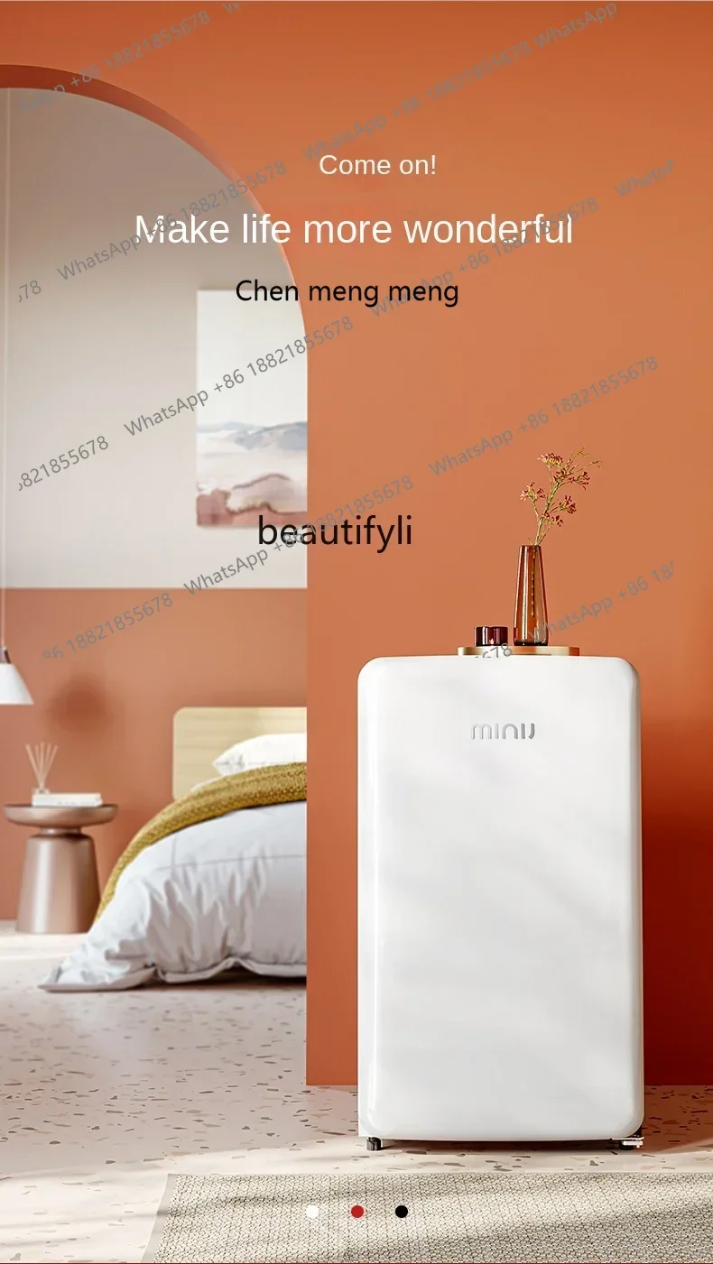 cn8350 LHY zqSingle Door Retro Mini Refrigerator for Dormitory Small Mini Freeze Storage
