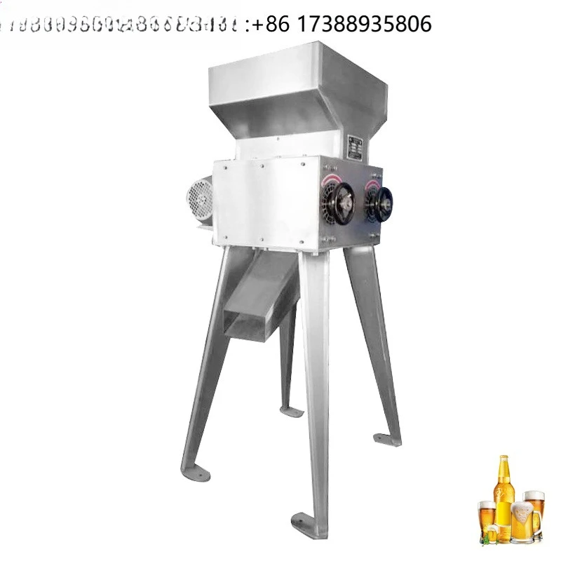 Electrical Malt Mill with Stainless Steel or Carbon Steel Rollers Support Custom Make for Micro Brewery Home Brewery and Factory