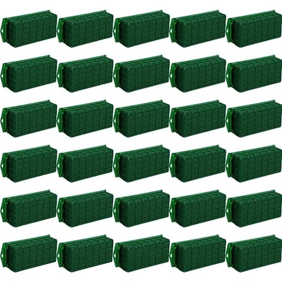 

8 Pieces Floral Foam Cage Holder with Floral Foam for Fresh Flowers Cage Bowl for Table Centerpiece Flower Arrangement in Recta