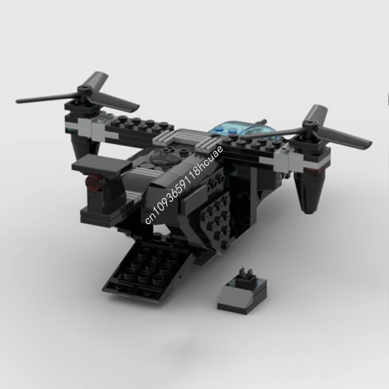 187ピース MOC ウルトラエージェント VTOL ヘリコプター/飛行機 組み立てブロック クリエイティブ クリスマス おもちゃ ギフト STEM STEAM 学習