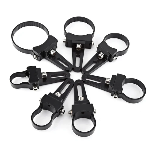 Imagen 2 del producto 1 ""-3"" tubo de aluminio Bull Roll Bar soporte de montaje abrazaderas soporte LED coche camión todoterreno luz de trabajo