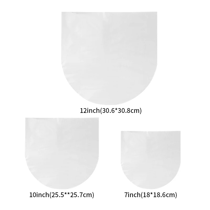 50 قطعة 7 "10" 12 "مسجل فينيل حامي LP سجل أكياس بلاستيكية مكافحة ساكنة سجل الأكمام الداخلية البلاستيك واضح غطاء الحاويات