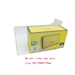 Transparent clear PET cover For NEW 2DS XL for New 2ds xl EU version limited edition version storage display box case
