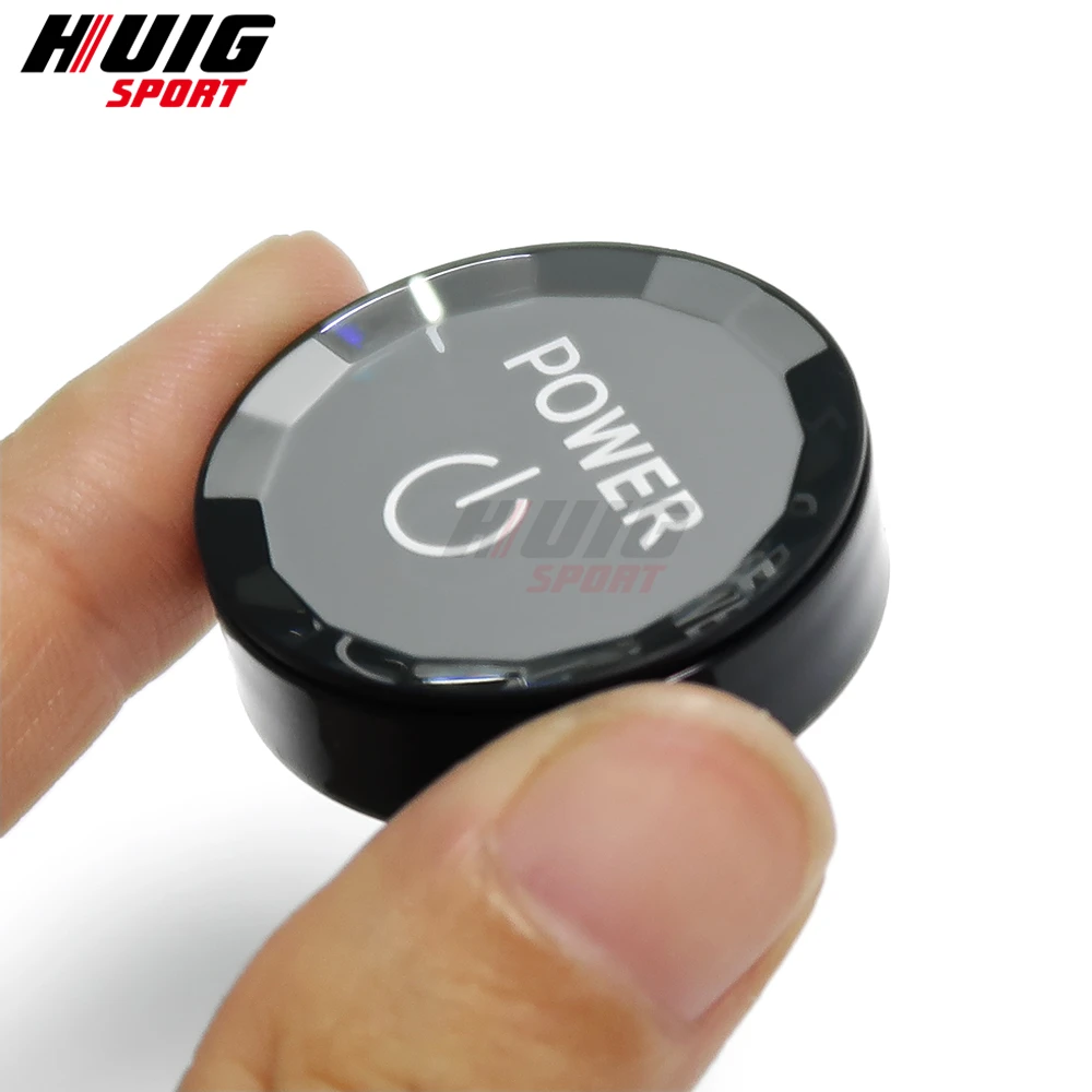 For Toyota Highlander Kluger XU70 2021 2022 Car Styling One-button Auto Start Crystal Button Cover Ignition Frame Car Styling