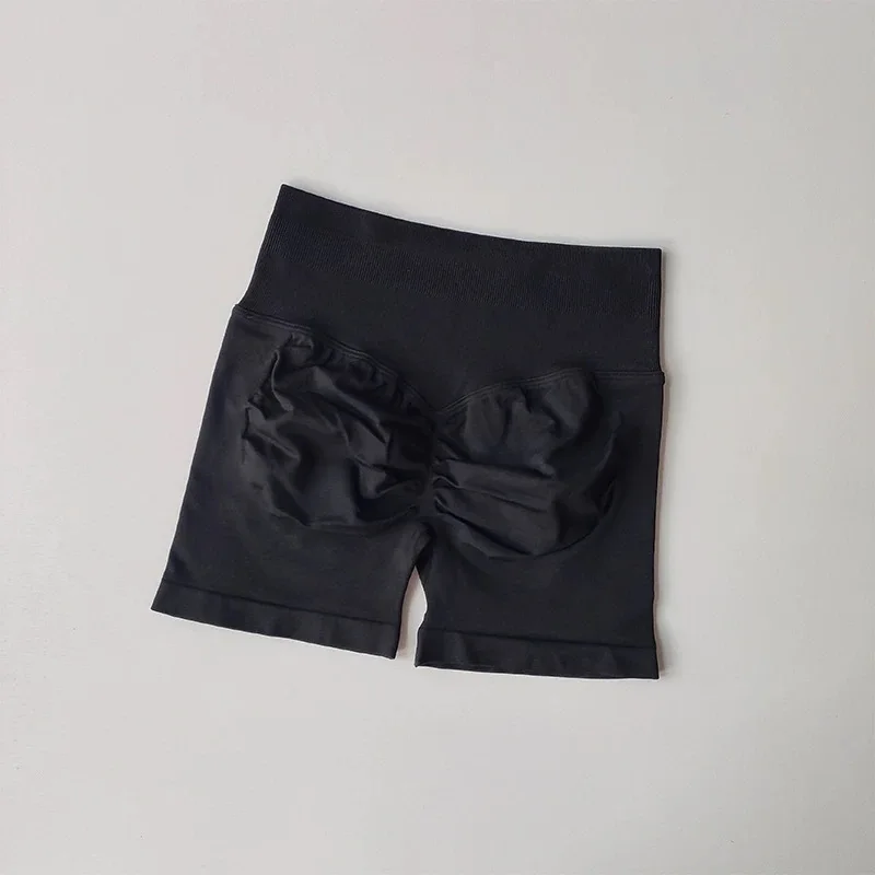 Hochgeschnittene Yoga-Hose Fitnesshose Sommer Hochelastische Oberschenkel-Trainingshose Pfirsich-Gesäß-Lifting-Übungs-Dreipunkt-Shorts – Detail 10
