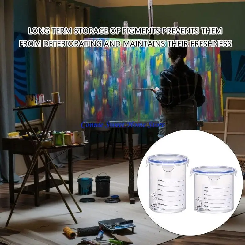 LXAF 8Pcs Paint Storage Containers Touch up Paint Cups Airtight Paint Container