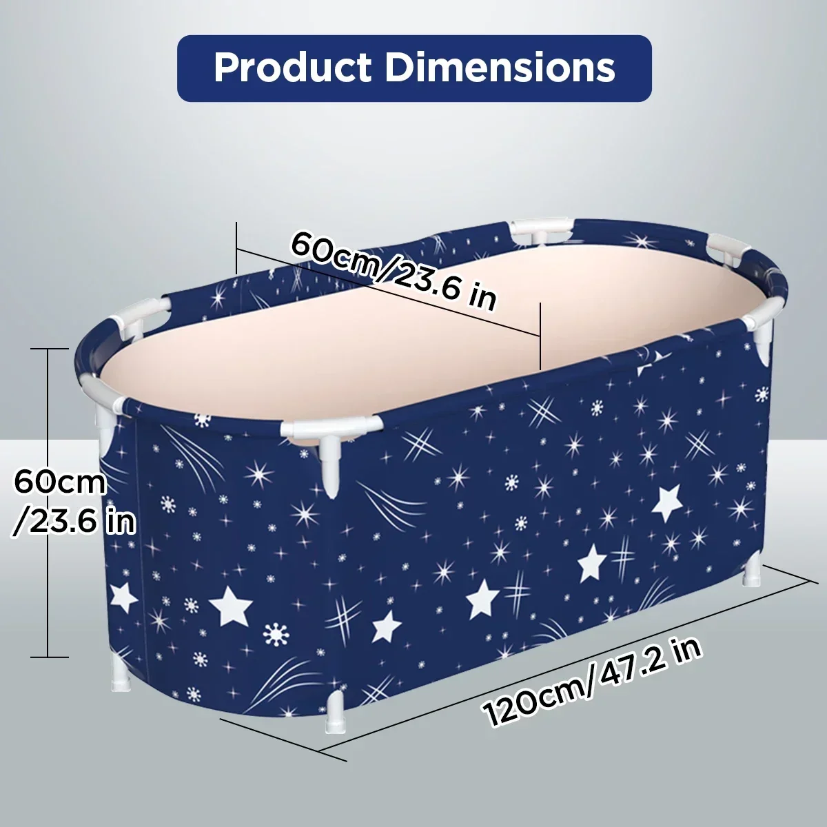 120CM Bathtubs Folding Bath Bucket Thicken Shower Barrel  Adult IceTub Baby Swimming Pool Insulation Family Bathroom SPA Tub