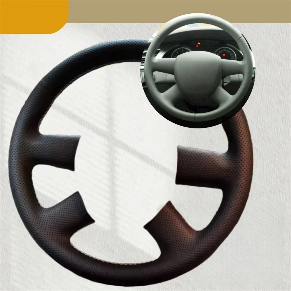 

Car Steering Wheel Cover For Audi A4 B7 B8 A6 C6 2004-2011 Q7 2005-2011 Artificial Leather Car Accessories Steering Wrap