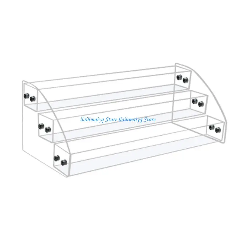

573B Polish Lipstick Organise Display Stand Holder Transparent Makeup