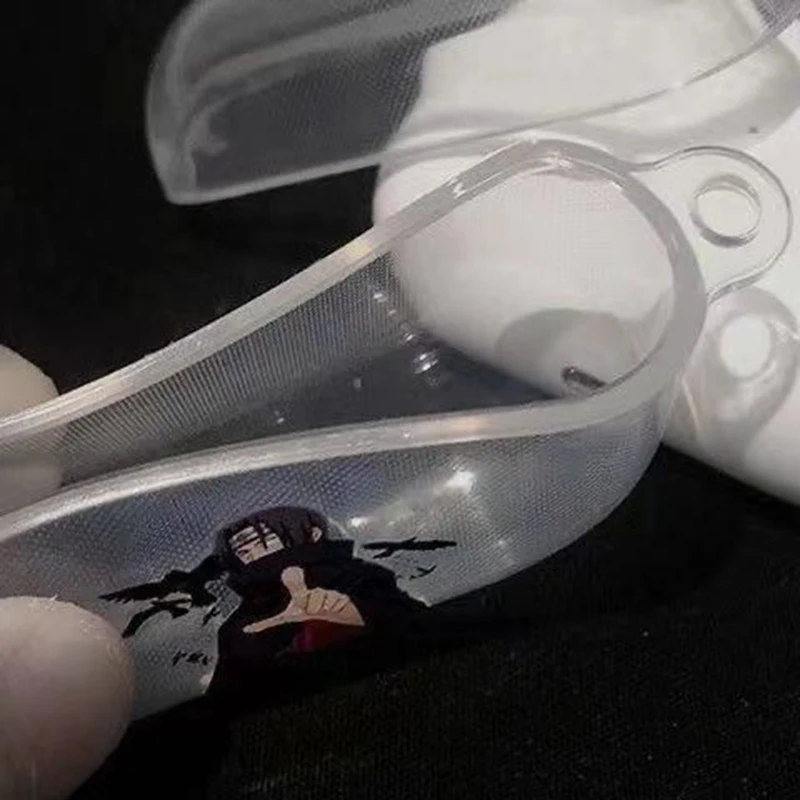 Funda para auriculares con diseño de Naruto y Uchiha Itachi, compatible con AirPods 3, 4, 5, Pro 2 y 3. Cubierta protectora con motivos de dibujos animados, resistente a golpes y caídas. El regalo perfecto.