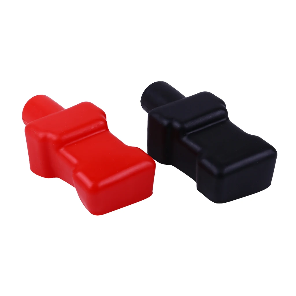 Auto Battery Terminal Cover 2Pcs Accessories Car Wear resistant Dustproof Heat insulation Replacement Reliable Useful