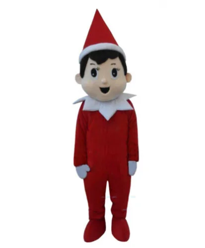 Nuovo personaggio adulto Elf Boy Mascot Costume Halloween Christmas Dress Full Body puntelli Outfit Costume da mascotte