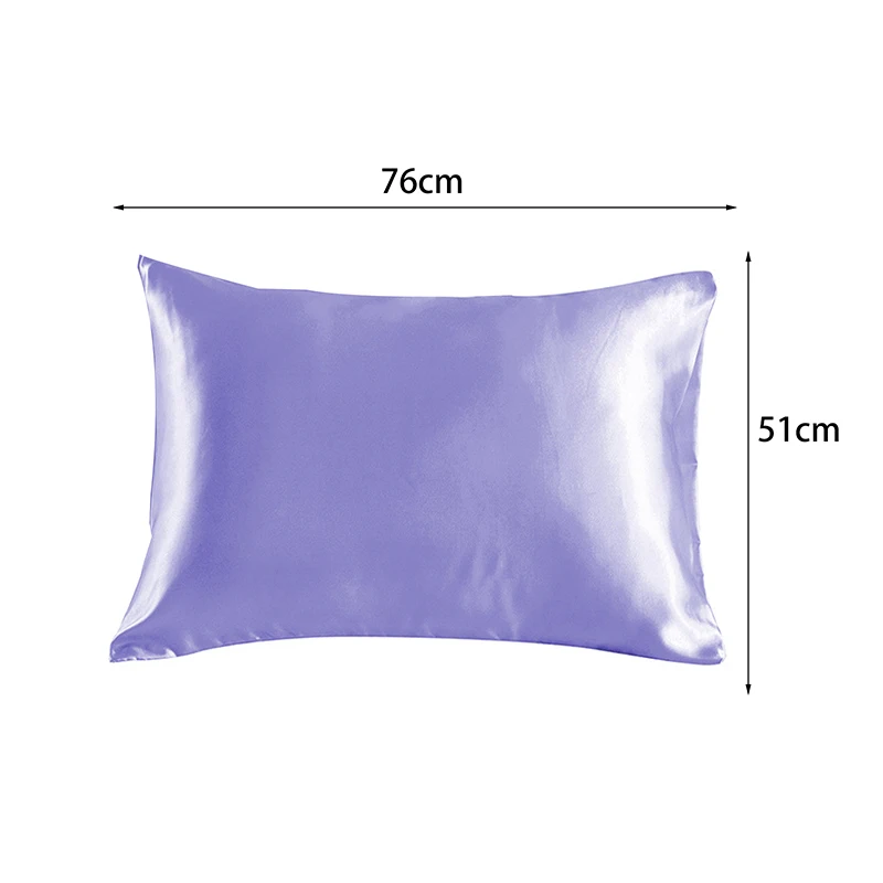 Simulated Silk Pillowcases Silky Satin Hair Beauty Pillow Cases Comfortable Pillow Case Home Bedding Pillow Cases Cover view 6