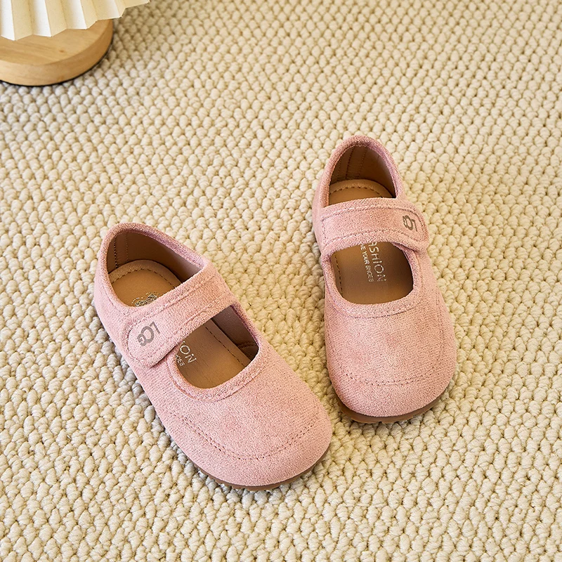 

Children's Leather Shoes 2026 Spring Autumn New Korean Girls' Frosted Soft Soled Princess Shoes Super Soft Comfortable Sandal