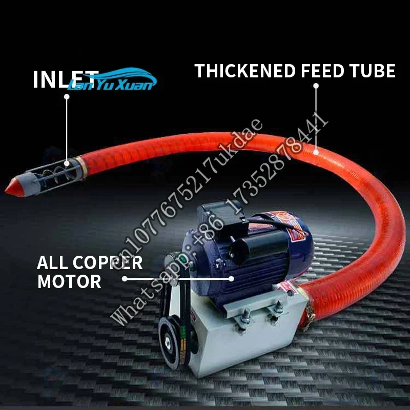 Hose Machine Grain   Auger Spiral Harvesting Rice  Harvesting Wheat Grain Bagging Machine