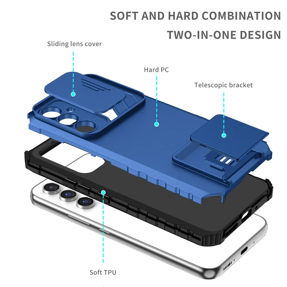 Custodia per Samsung Galaxy S23 Ultra S24 Plus S21 FE S20 FE A15 A25 A05 A54 A34 A24 A14 5G custodie proteggi il supporto del telefono della