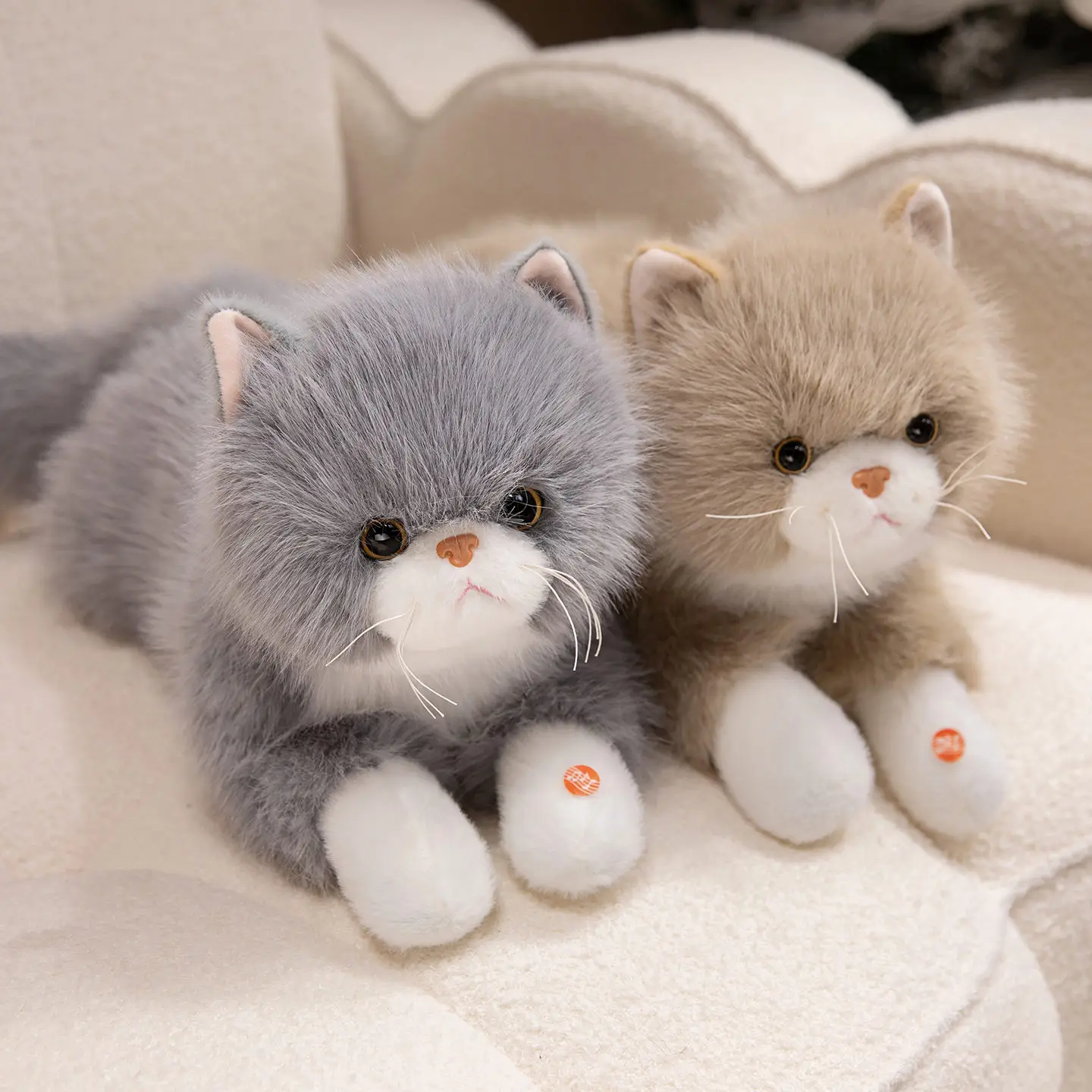 

50/60cm Simulation Ragdoll Plush Toy Stuffed Soft Animal Doll Kawaii Cat Toy with Meows Birthday Christmas Gift