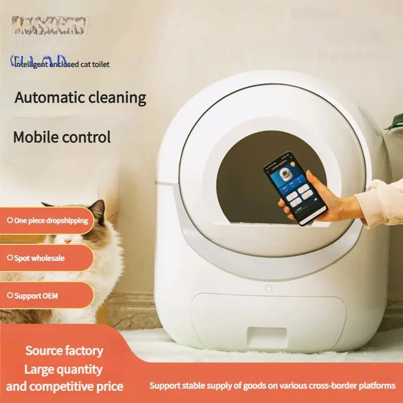 

10L Self Cleaning Toilet Automatic Cat Litter Box APP Control Self Cleaning Cat Litter Box