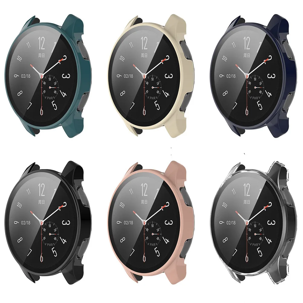 Custodia protettiva per PC + vetro temperato per Vivo Watch 2 Protezione per schermo intero Shell Frame Bumper