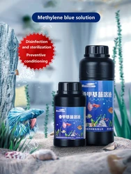 250ML 500ML Methylene Blue Solution Ornamental Fish for Aquarium Removal of White Spots and Fish Disease Remove Parasites