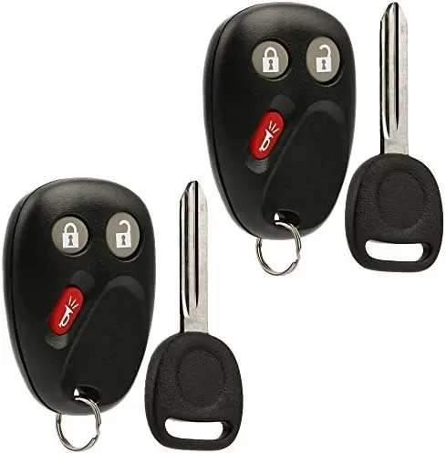 

2 Key Fobs for 2003-2006 Chevy, GMC, Hummer, Pontiac, Saturn - LHJ011 - Set of 2