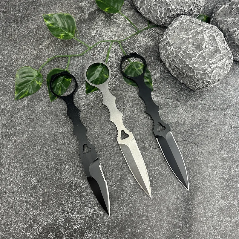 Two-colour band Kydex has a crust tactical knife Jungle Self Defense Rescue Small pocket knife EDC pocket Knife Men's gift