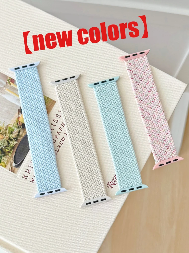 Bracelet tressé original Solo Loop pour Apple Watch Series 11 10 9 7 8 SE 6 Ultra 3 49mm 46mm 42mm 44mm 45mm