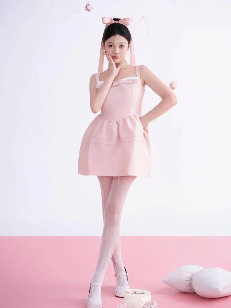 

Birthday Girl Pink Atmosphere Sweet Art Photo Shooting Costume Korean Style Photography Clothes for Teens And Women