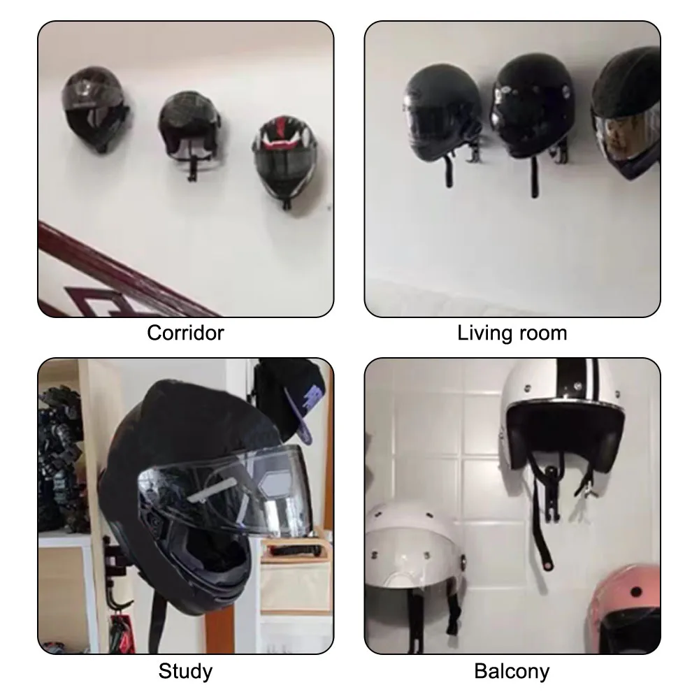 Moto Accessories Helmet Claw Hook Easy Install Wall Mounted Multi Unctional Helmet Mount Motorcycle Helmet Hook image 3