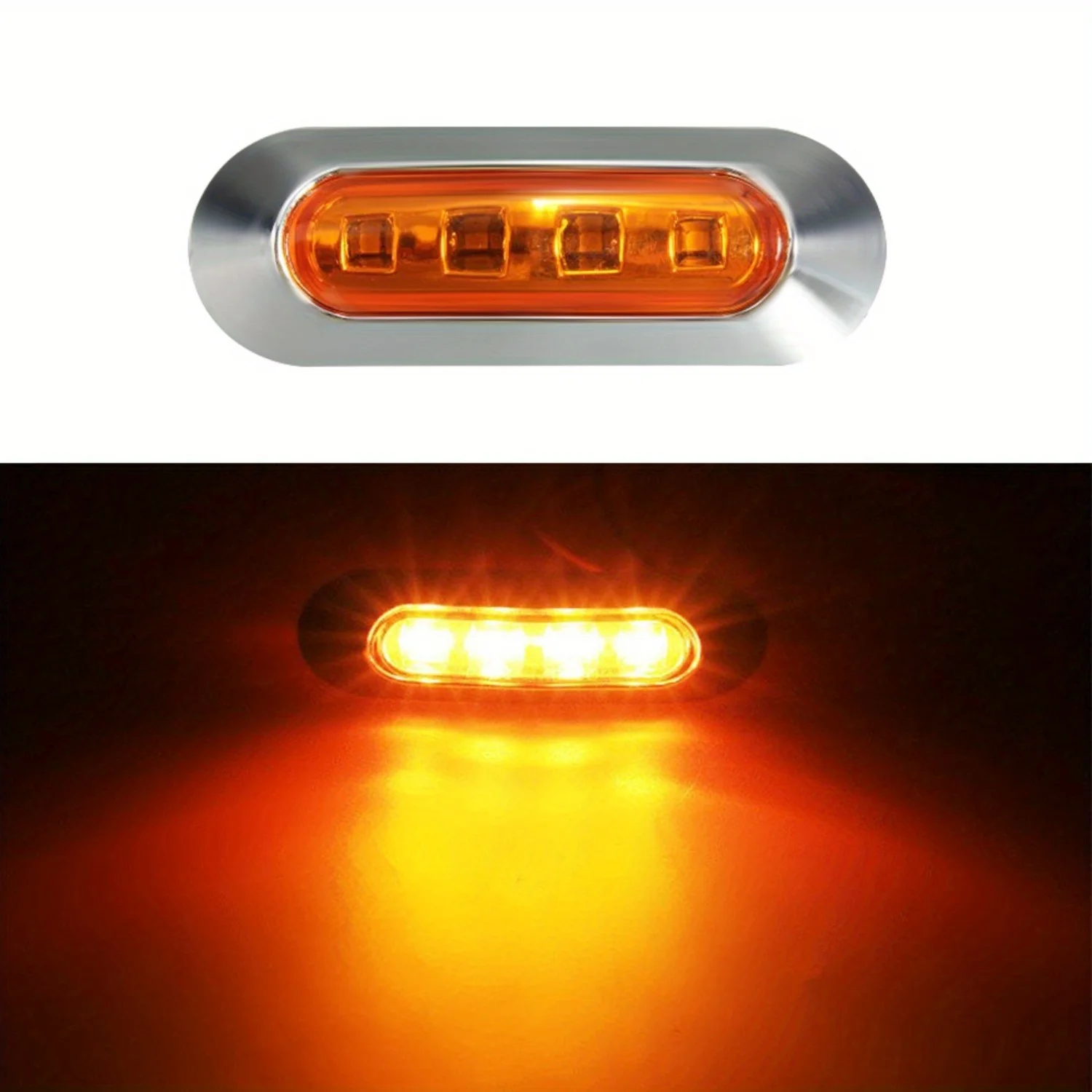 10PCS 12-24V New LED Side Marker Indicator Lights Car Clearance Lamp Boat Navigation Light
