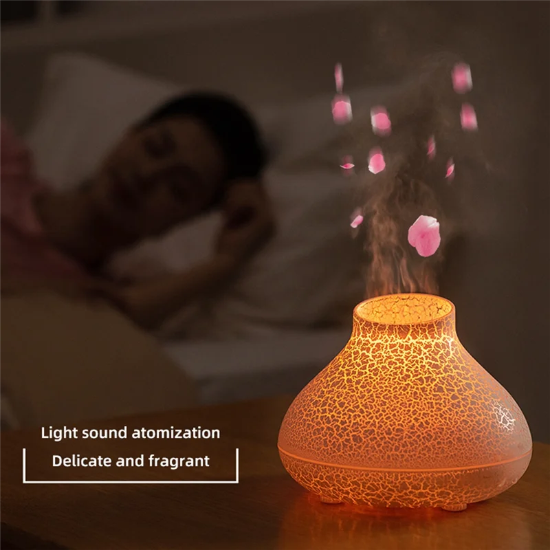 Difusor de llama A59E, difusor de hoguera de 130Ml, humidificador de llama colorido, pequeño difusor de aceites esenciales para habitación y oficina B