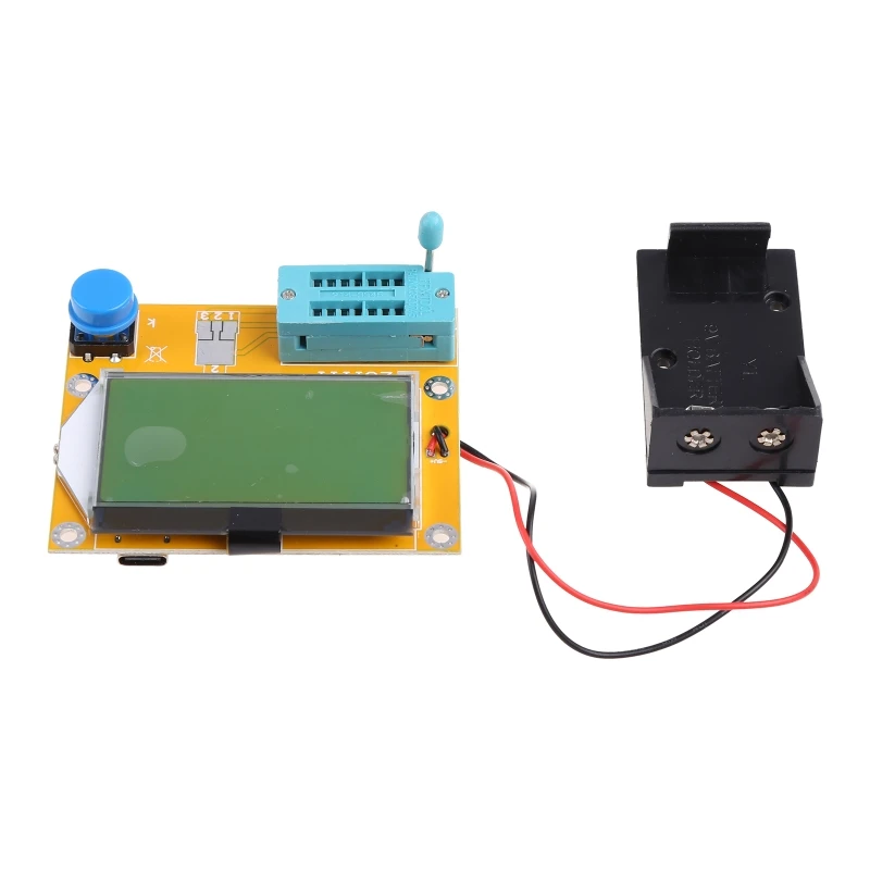 F92C 9V LCD Transteror Digital Tester LCR-T4 Meter 12864 Đèn nền điện dung Backlight