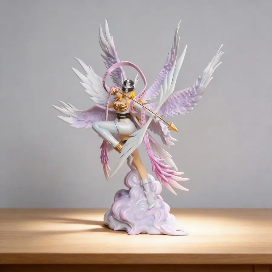 

Digimon Anime Peripheral Desk Decoration Statue - Angewomon Archer Figure 26cm Model Beautiful Girl Sculpture