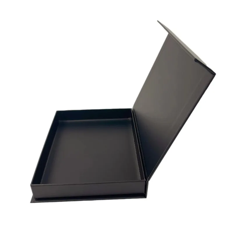 Hot-selling high-end portable luxury custom logo black magnetic gift box