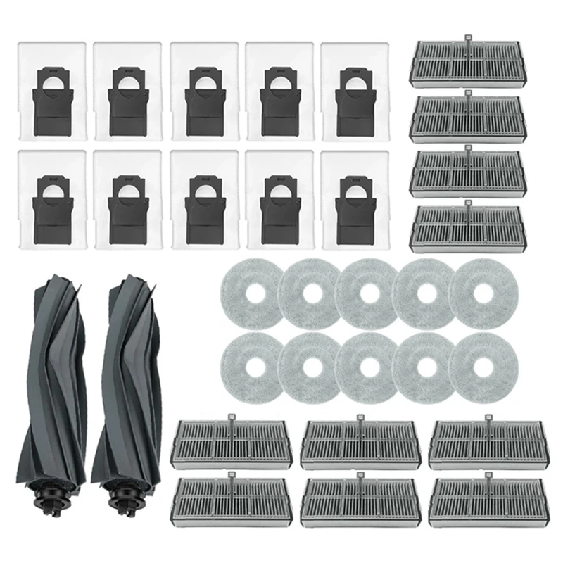 Dreame用ダストバッグ,スペアパーツ,アクセサリー,メインブラシ,HEPAフィルター,x40 ultra,x40 pro,s30 pro